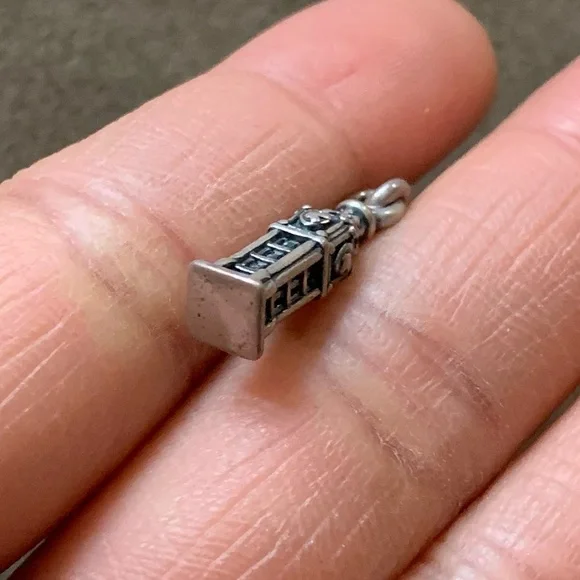 Retired Pandora Big Ben United Kingdom National Icon Bead Charm Sterling Silver - Picture 11 of 13